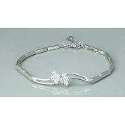 Round Cut White Cz Cocktail Bracelet Pendant Sterling Silver