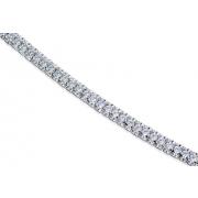 Bold and Beautiful Round Cut White CZ Gemstone TennisBracelet in Sterling Silver