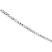 Time tested Classic Round Cut White CZ Gemstone Tennis Bracelet in Sterling Silver