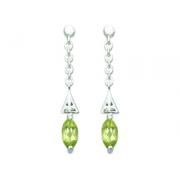 1.25 Ct.T.W. Genuine Marquise Cut Peridot in Pure Sterling Silver Earrings